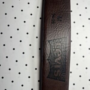 Levi's Brown Synthetic Leather Belt Men's Size M 34-36 Casual Classic